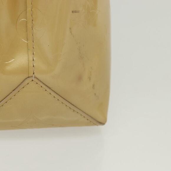 LOUIS VUITTON Monogram Vernis Reade PM Hand Bag Beige M91334 - Picture 6 of 12